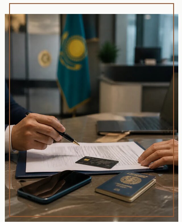 Открытие счета и банковской карты в Казахстане в Туймазы
